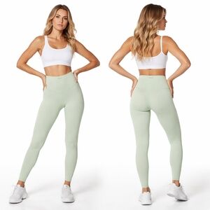 PARAGON Leggings Womens Large Mint Green High Rise Athleisure Activewear NWT